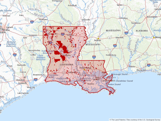 Public Land Map Louisiana Land In Louisiana | The Land Patents™